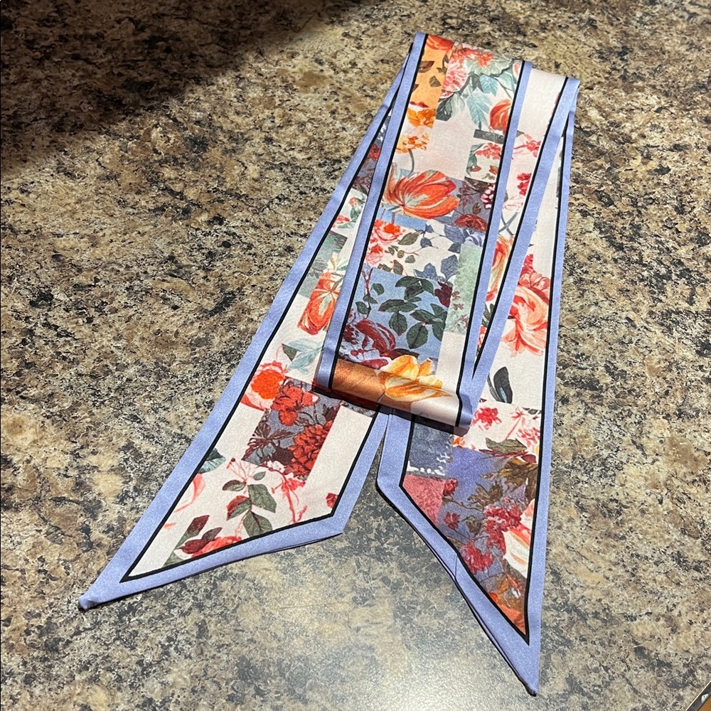 Anthropologie LyreBird Printed Skinny Scarf - Picture 6 of 7